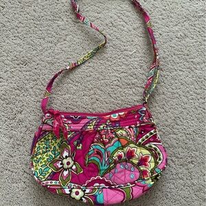 Vera Bradley Pink and Green Floral Bag